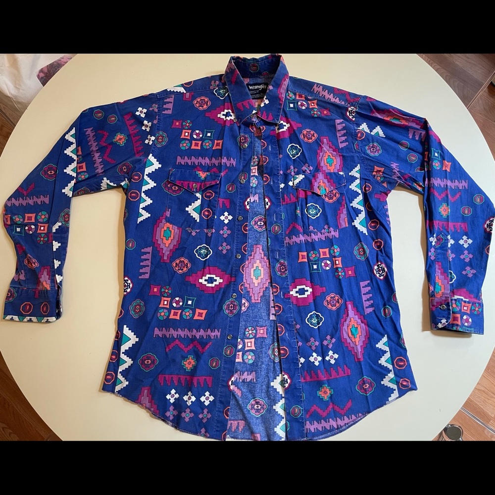 Vintage Wrangler button down - Picture 2 of 4